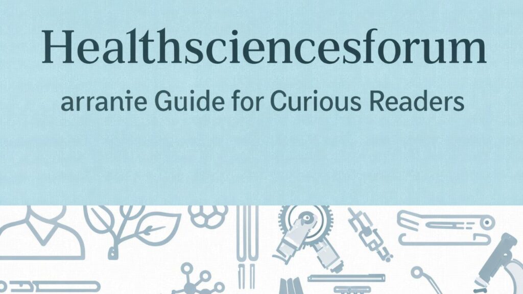 Healthsciencesforum arranie Guide for Curious Readers
