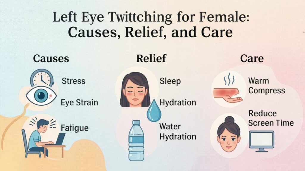 Left Eye Twitching for Female: Causes, Relief, and Care