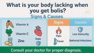 What is your body lacking when you get boils? Signs & Causes