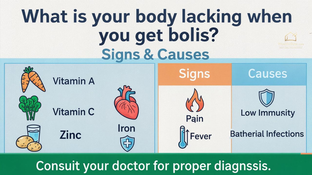 What is your body lacking when you get boils? Signs & Causes