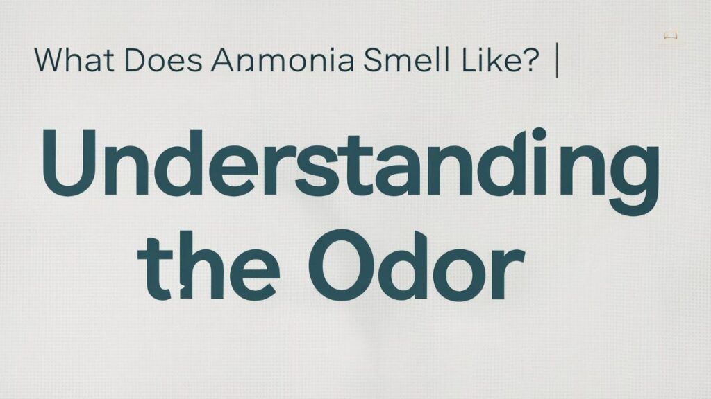 What Does Ammonia Smell Like? | Understanding the Odor