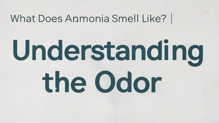 What Does Ammonia Smell Like? | Understanding the Odor